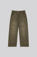 Oil Washed Denim Matcha