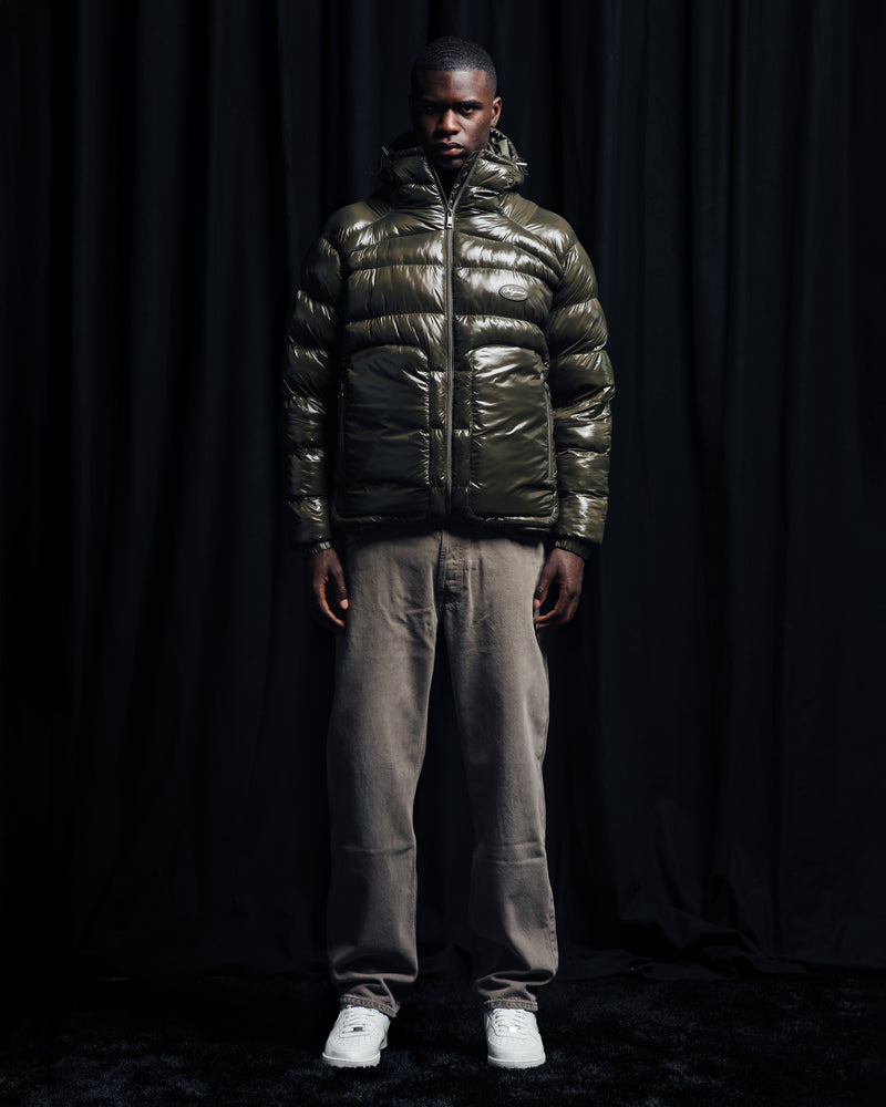 Glossy Puffer Jacket