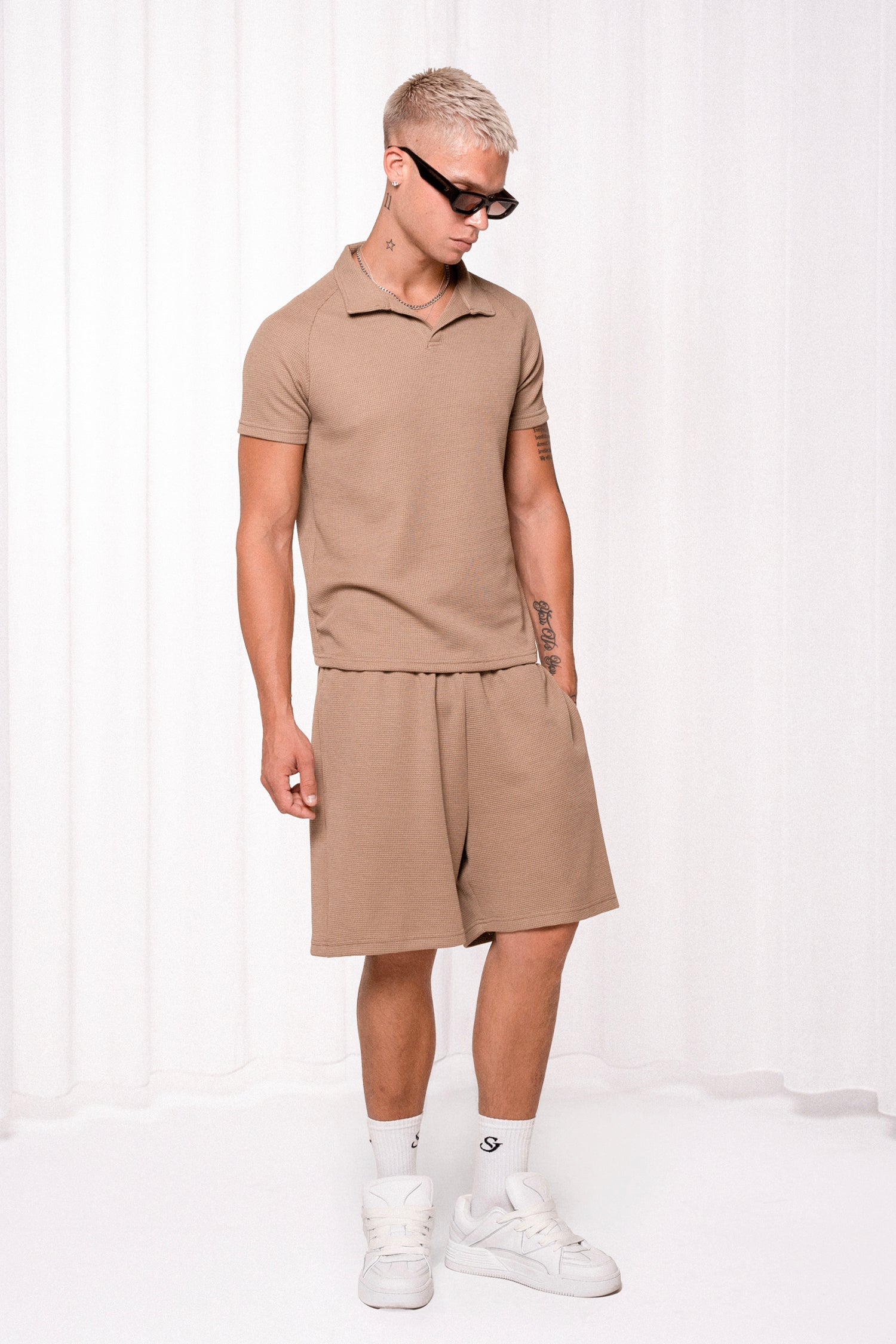 Slim Waffle Shorts