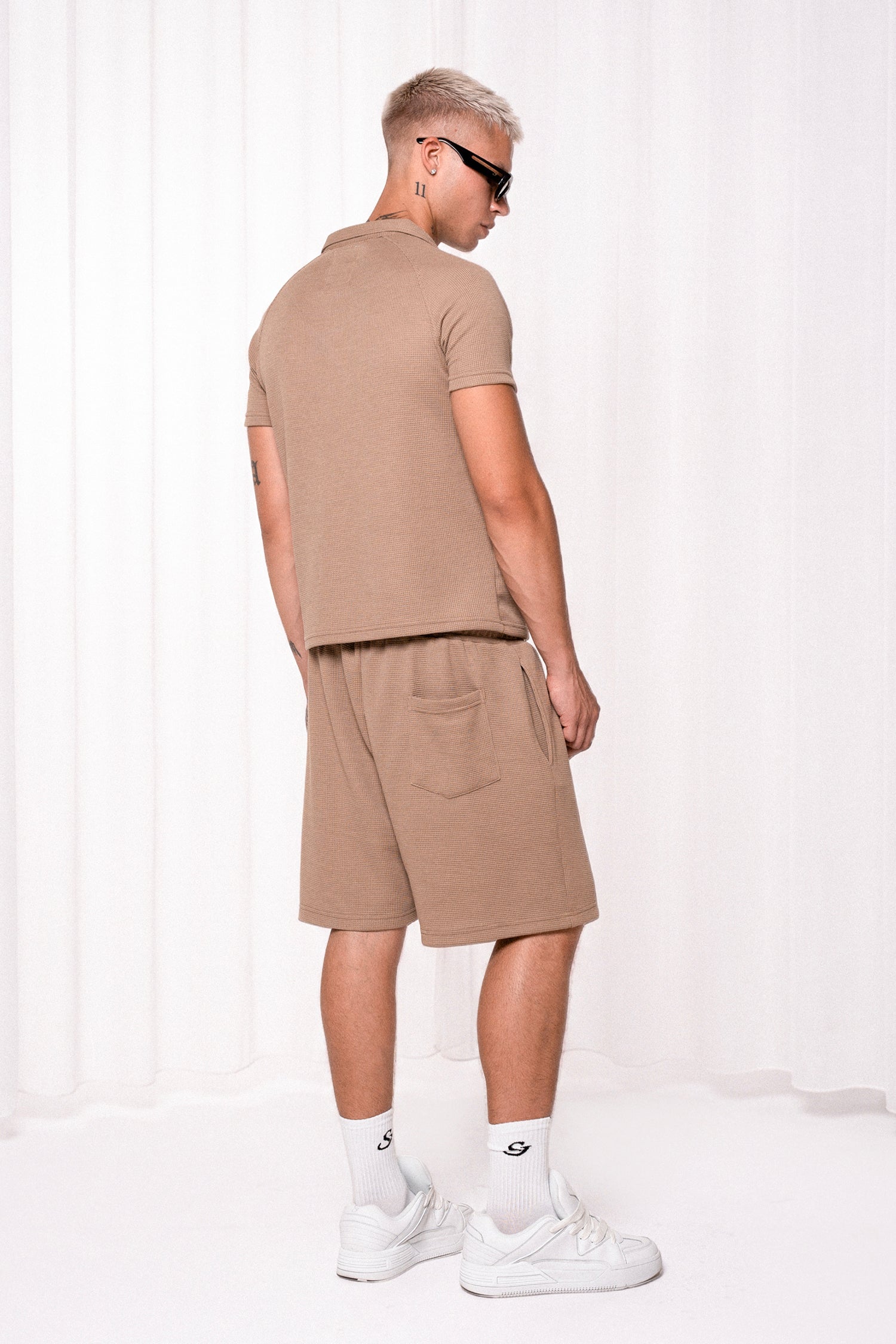 Slim Waffle Polo