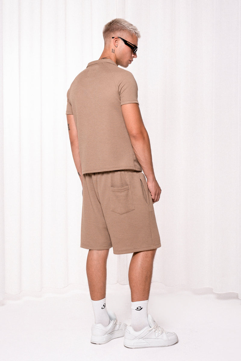 Slim Waffle Polo