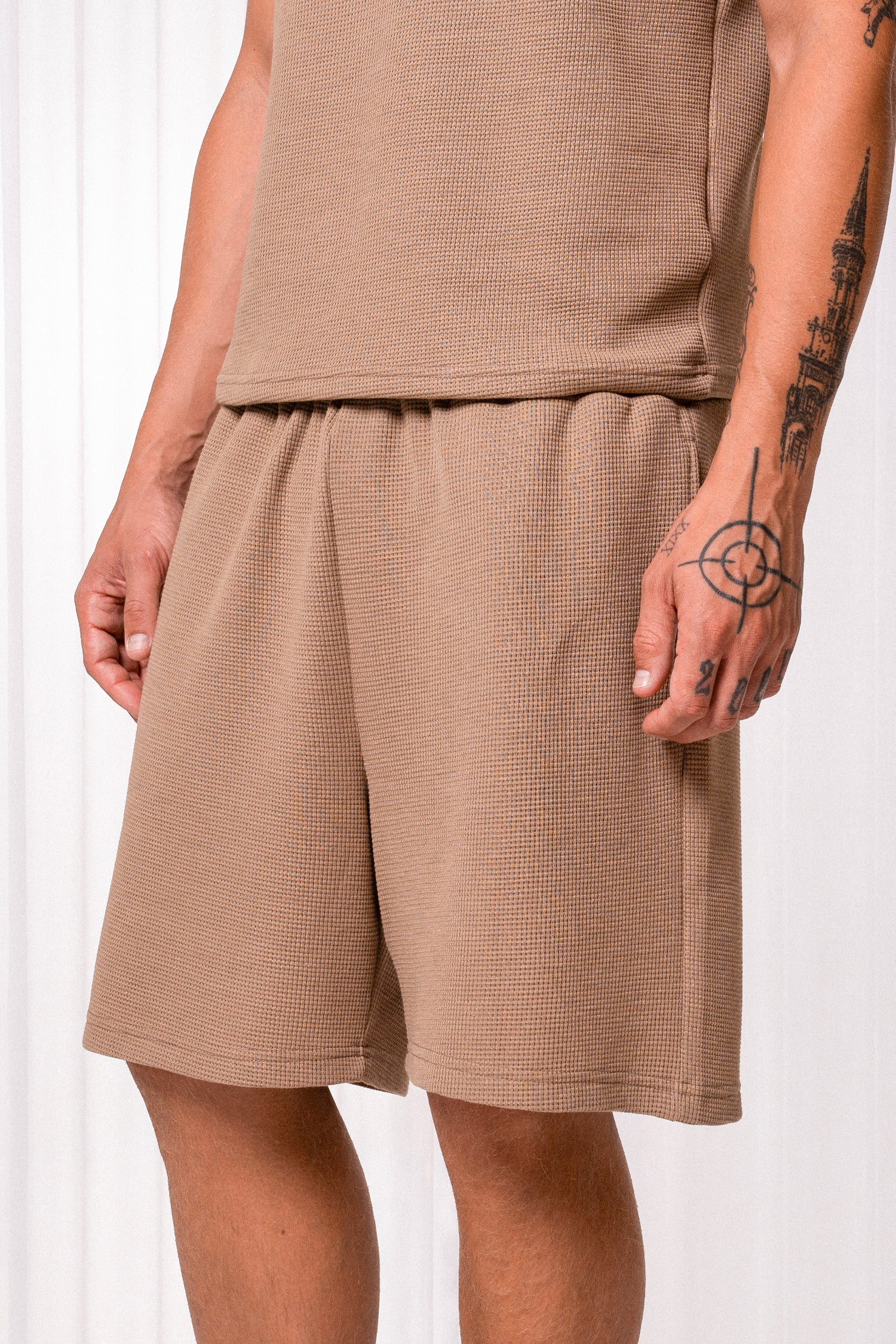 Slim Waffle Shorts