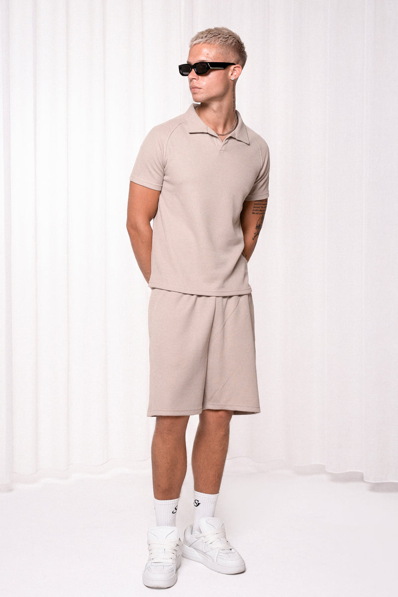 Slim Waffle Polo