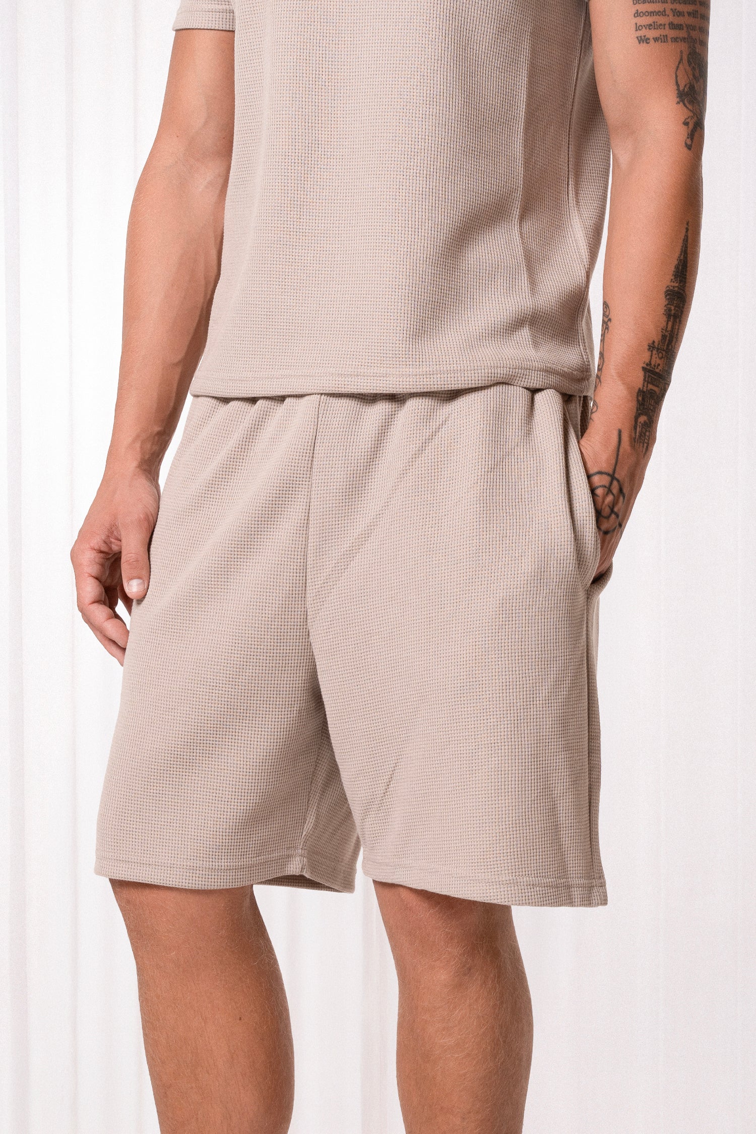 Slim Waffle Shorts