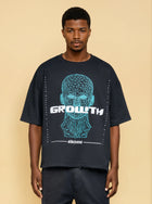 MENTAL GROWTH SIDEJEANS TEE BLACK
