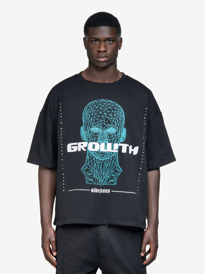 MENTAL GROWTH SIDEJEANS TEE BLACK