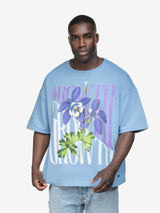 GROWTH FLOWER TEE BABYBLUE