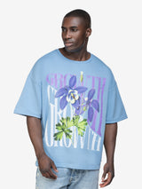 GROWTH FLOWER TEE BABYBLUE