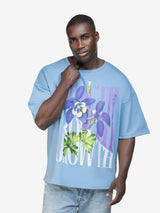 GROWTH FLOWER TEE BABYBLUE