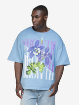 GROWTH FLOWER TEE BABYBLUE