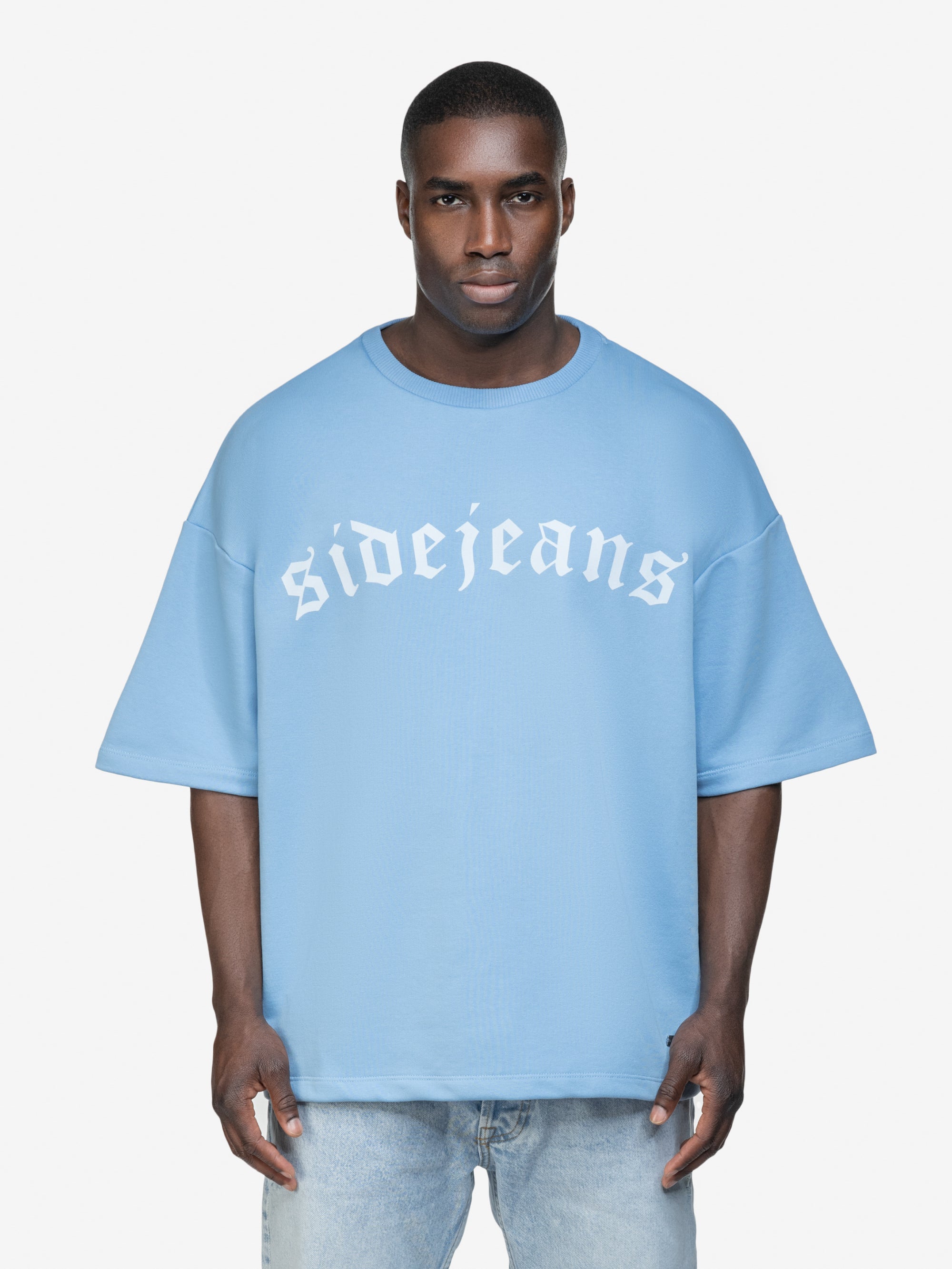 BASIC SIDEJEANS TEE BABYBLUE