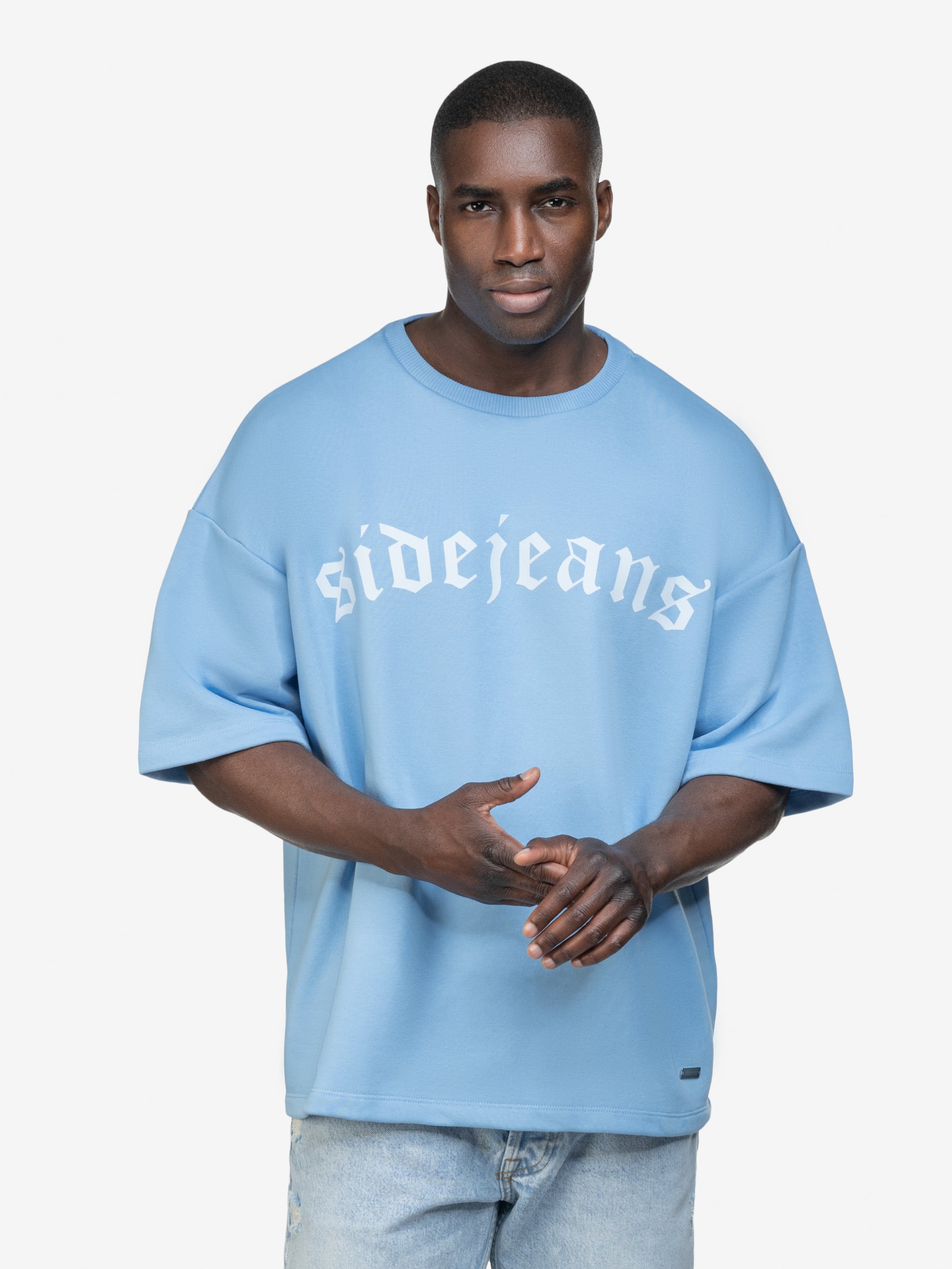 BASIC SIDEJEANS TEE BABYBLUE