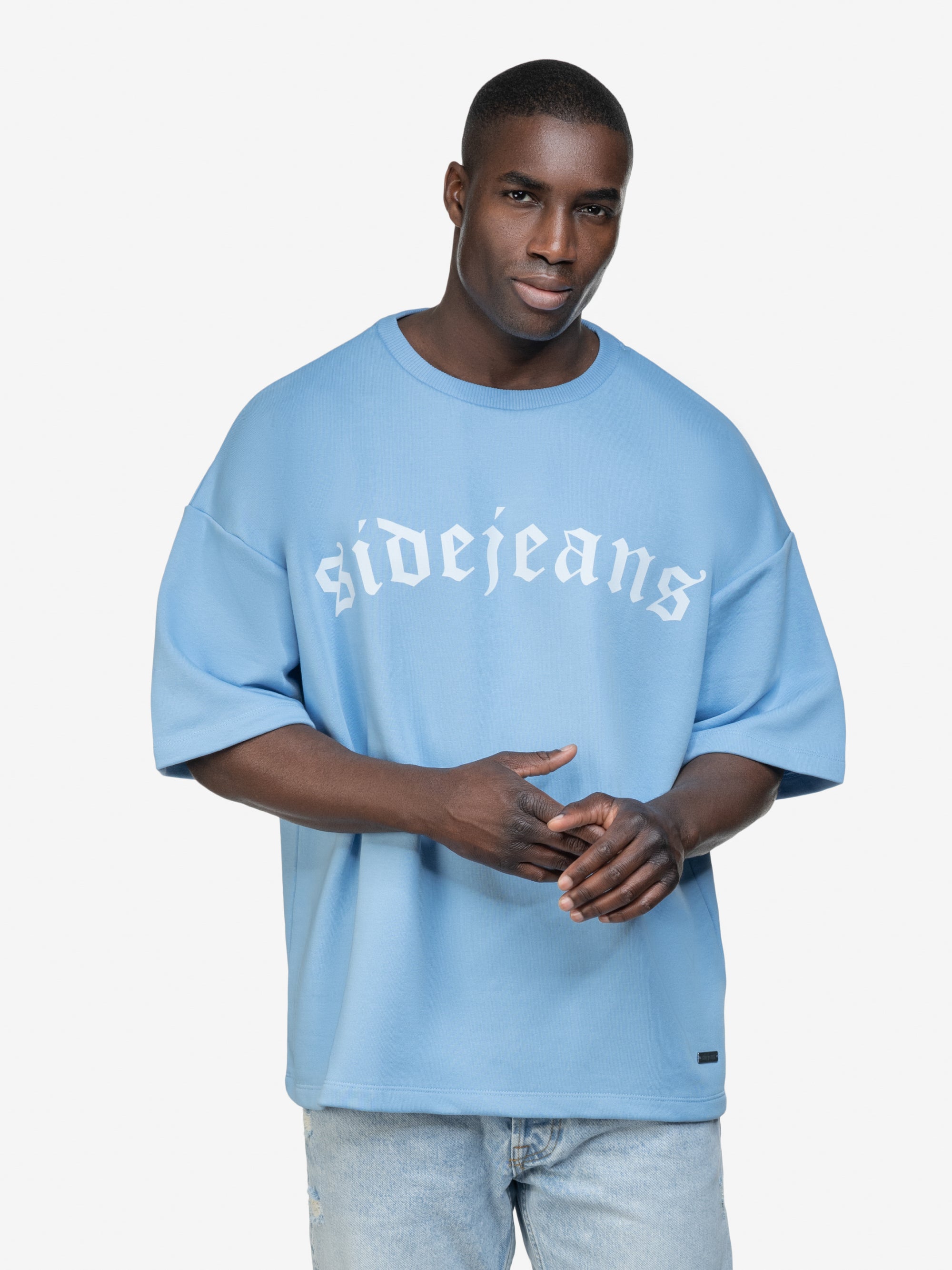 BASIC SIDEJEANS TEE BABYBLUE