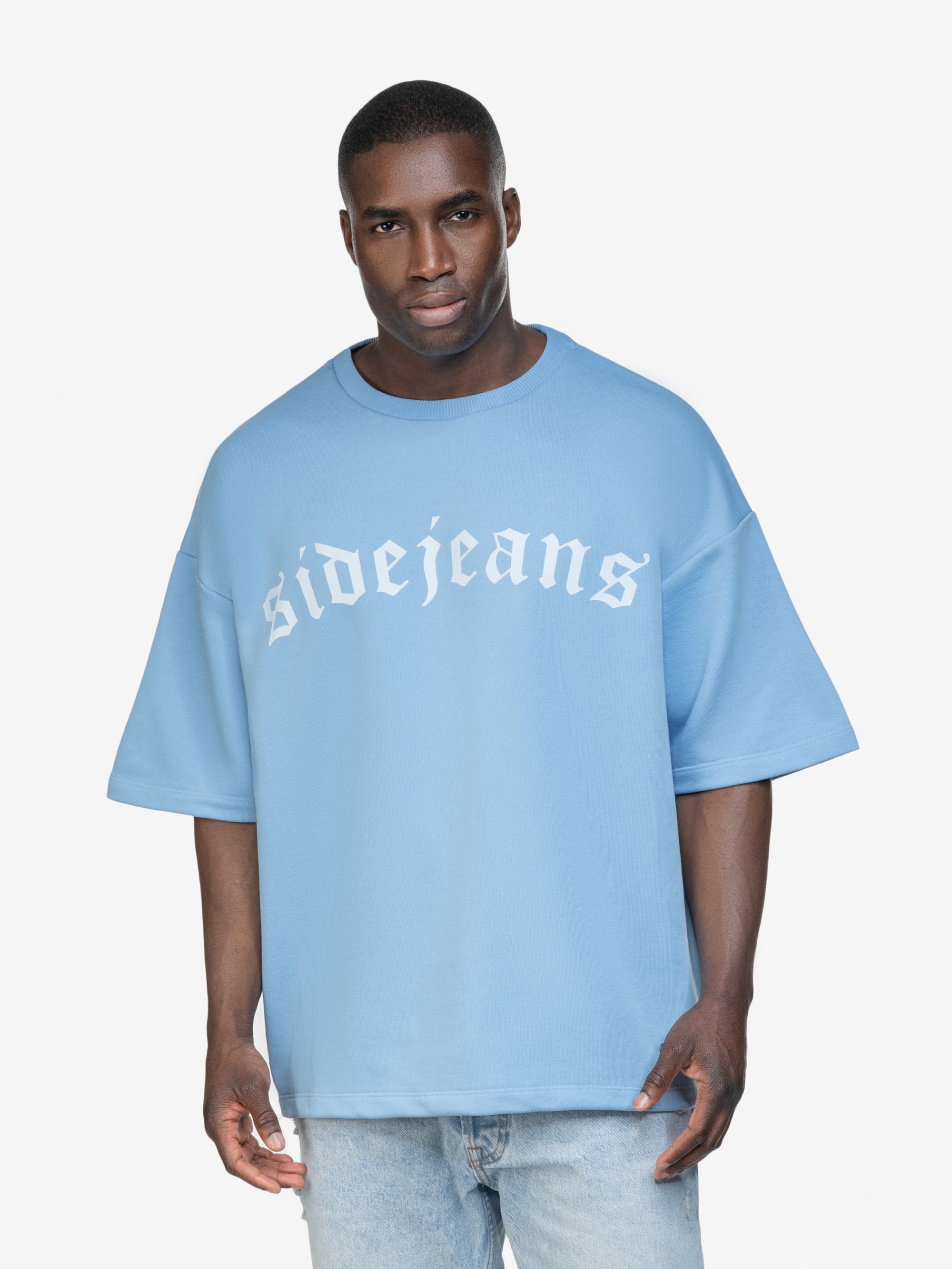 BASIC SIDEJEANS TEE BABYBLUE
