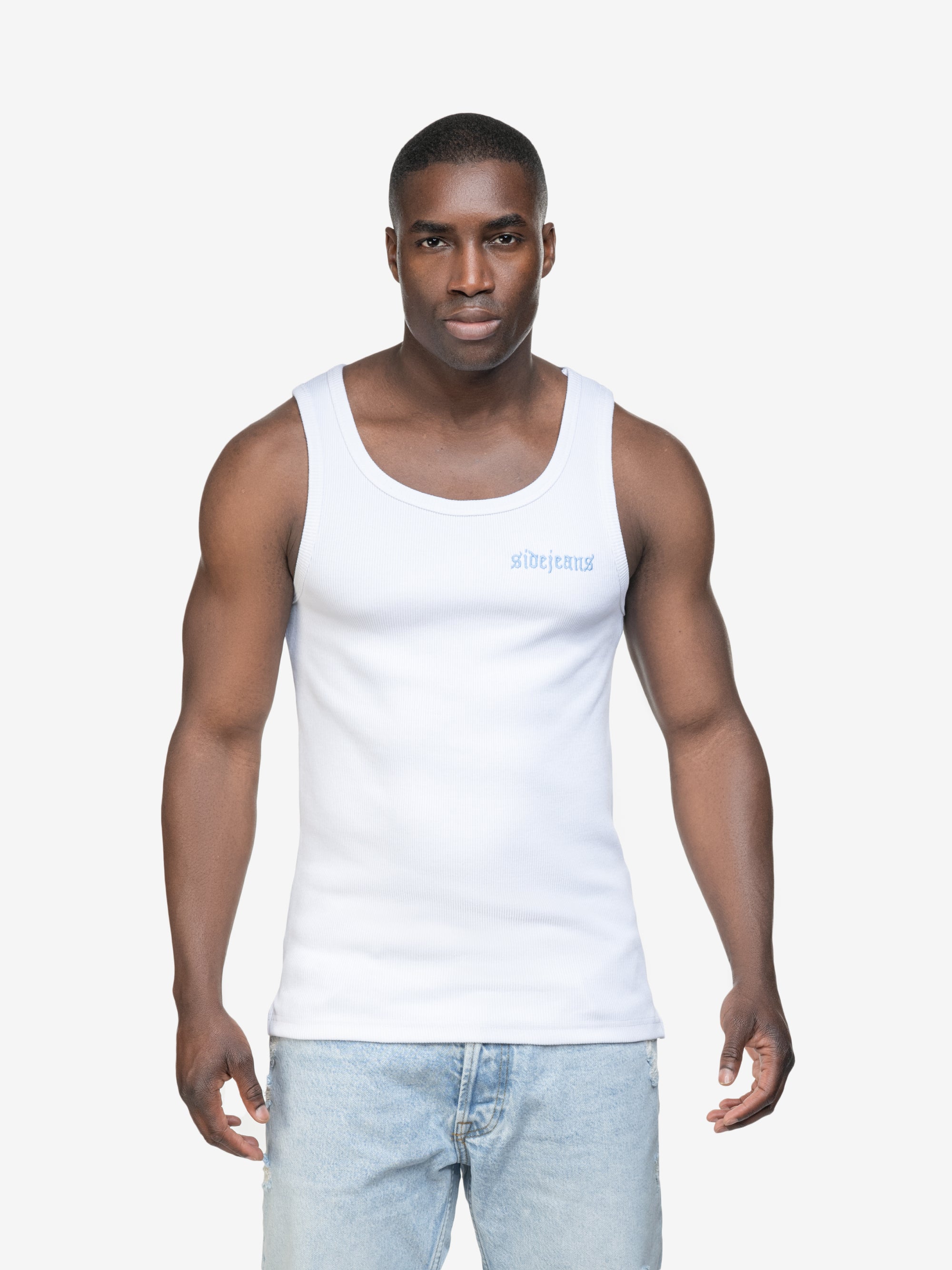 SIDEJEANS TANKTOP WHITE