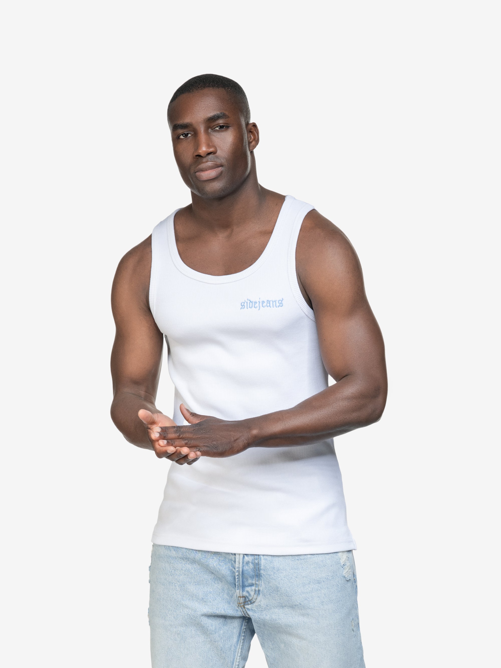 SIDEJEANS TANKTOP WHITE
