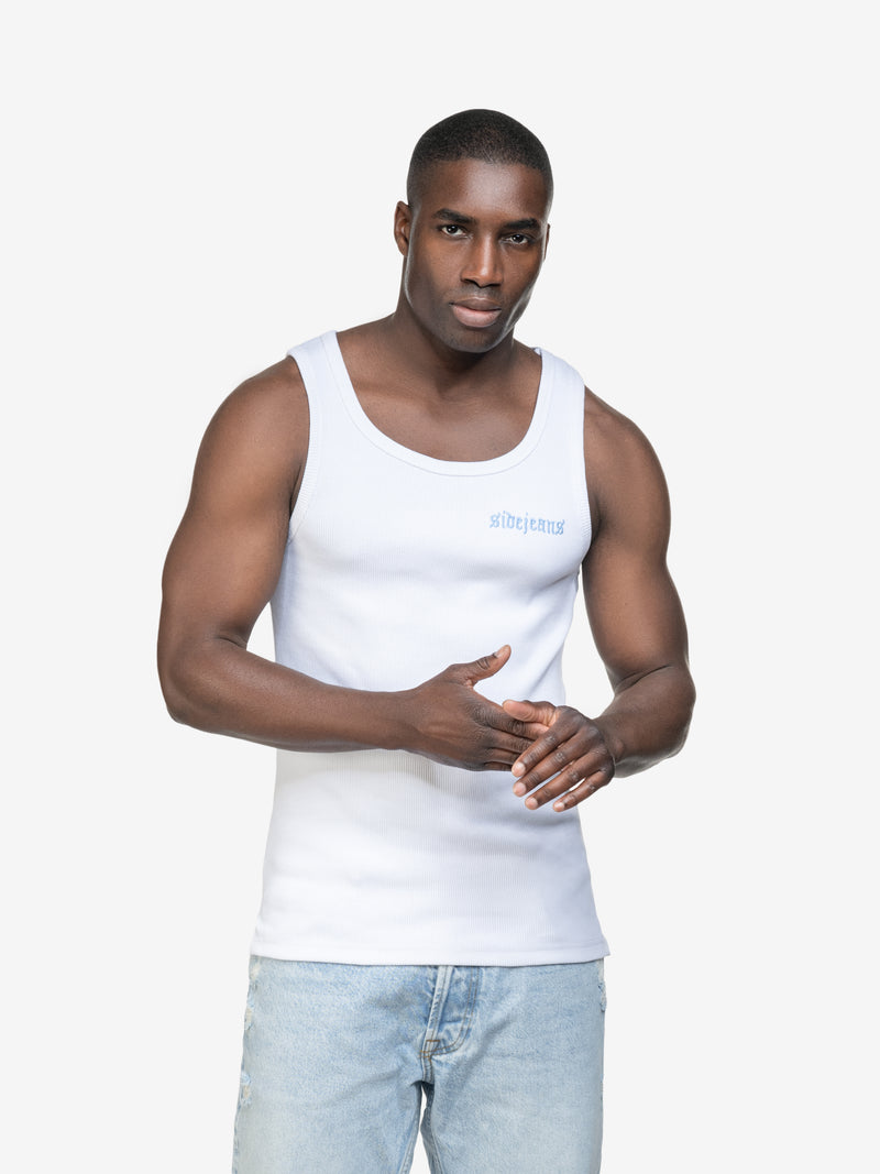 SIDEJEANS TANKTOP WHITE
