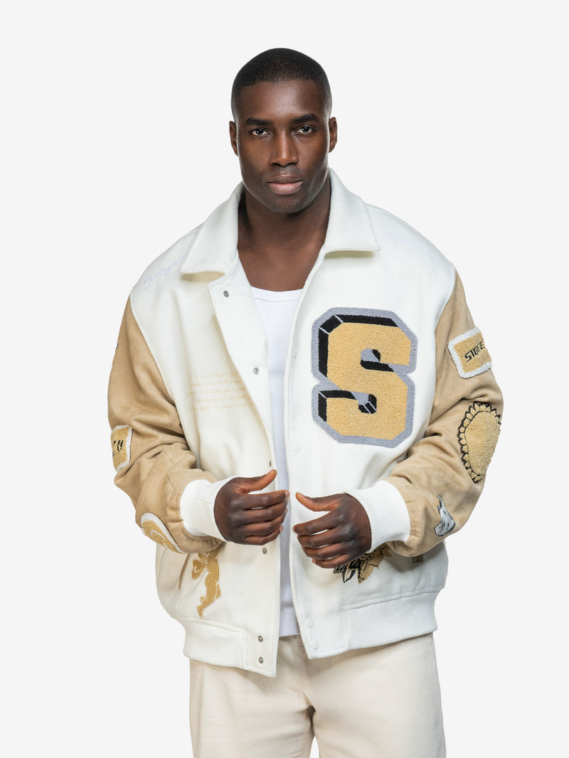 GROWTH SIDEJEANS COLLEGE JACKET