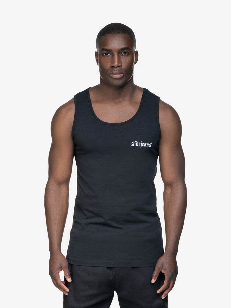 SIDEJEANS TANKTOP BLACK
