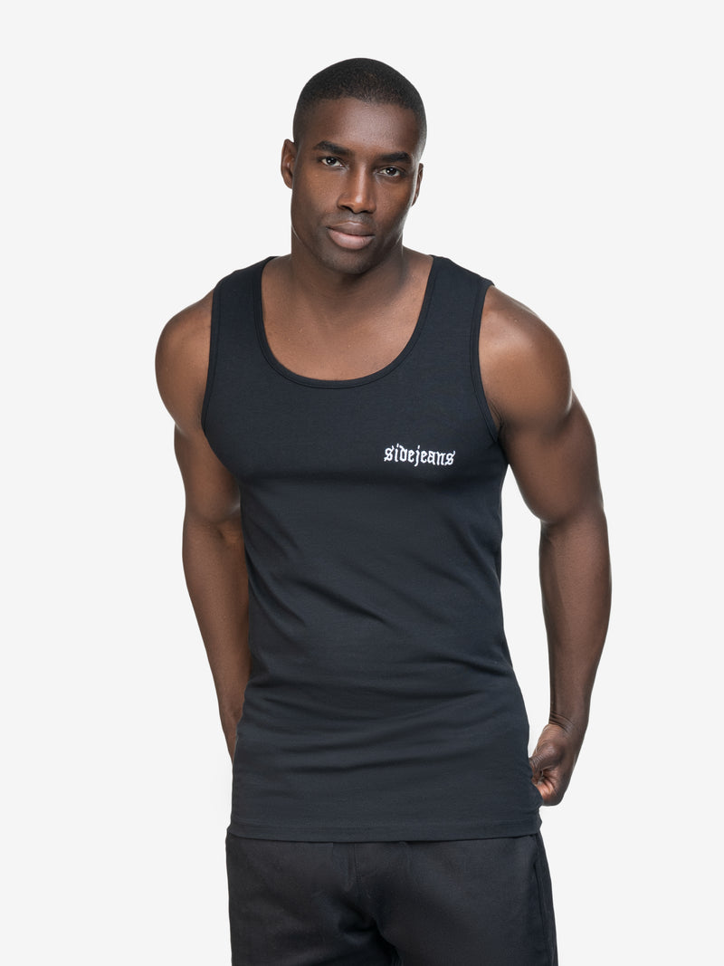 SIDEJEANS TANKTOP BLACK