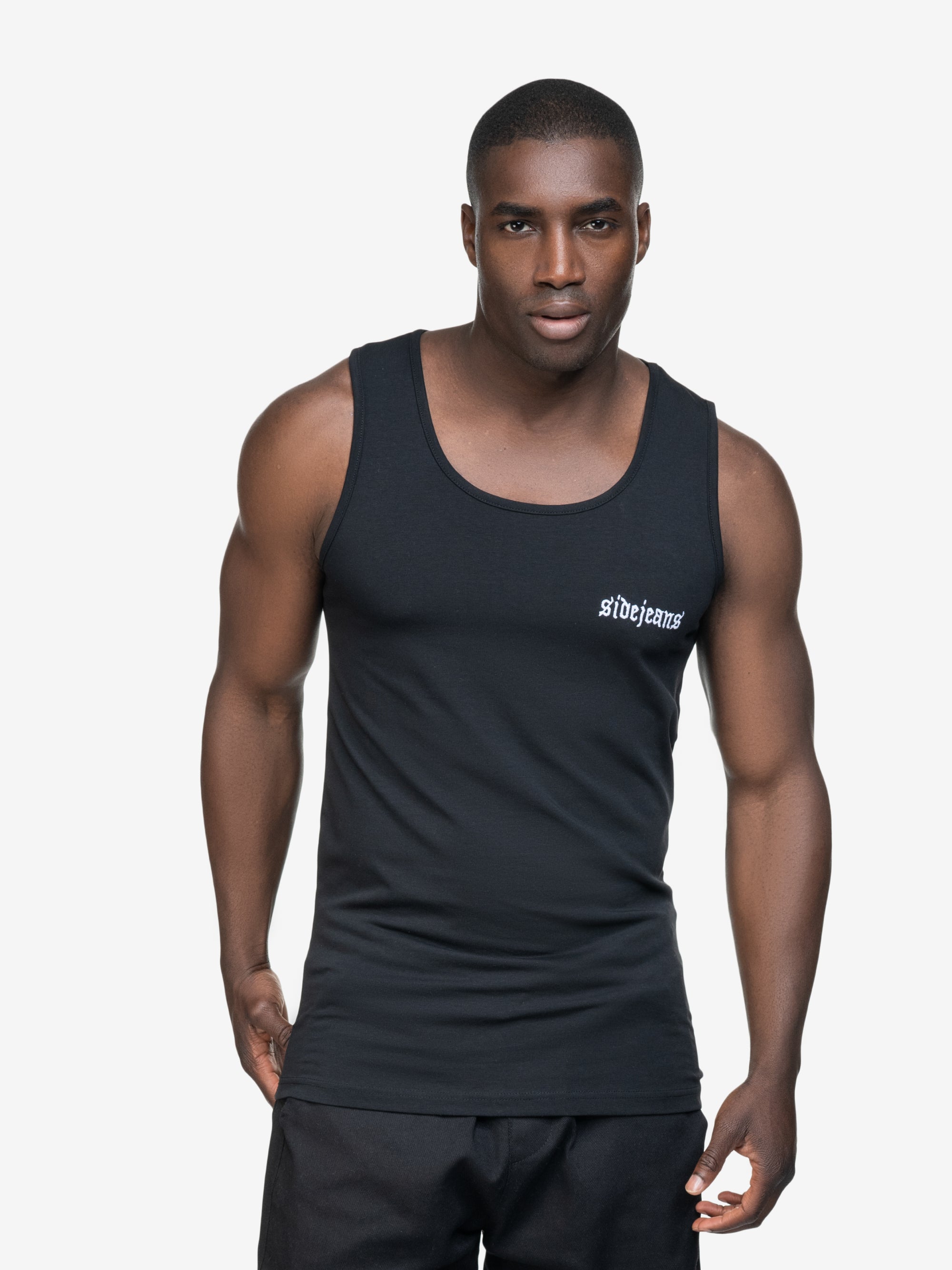 SIDEJEANS TANKTOP BLACK