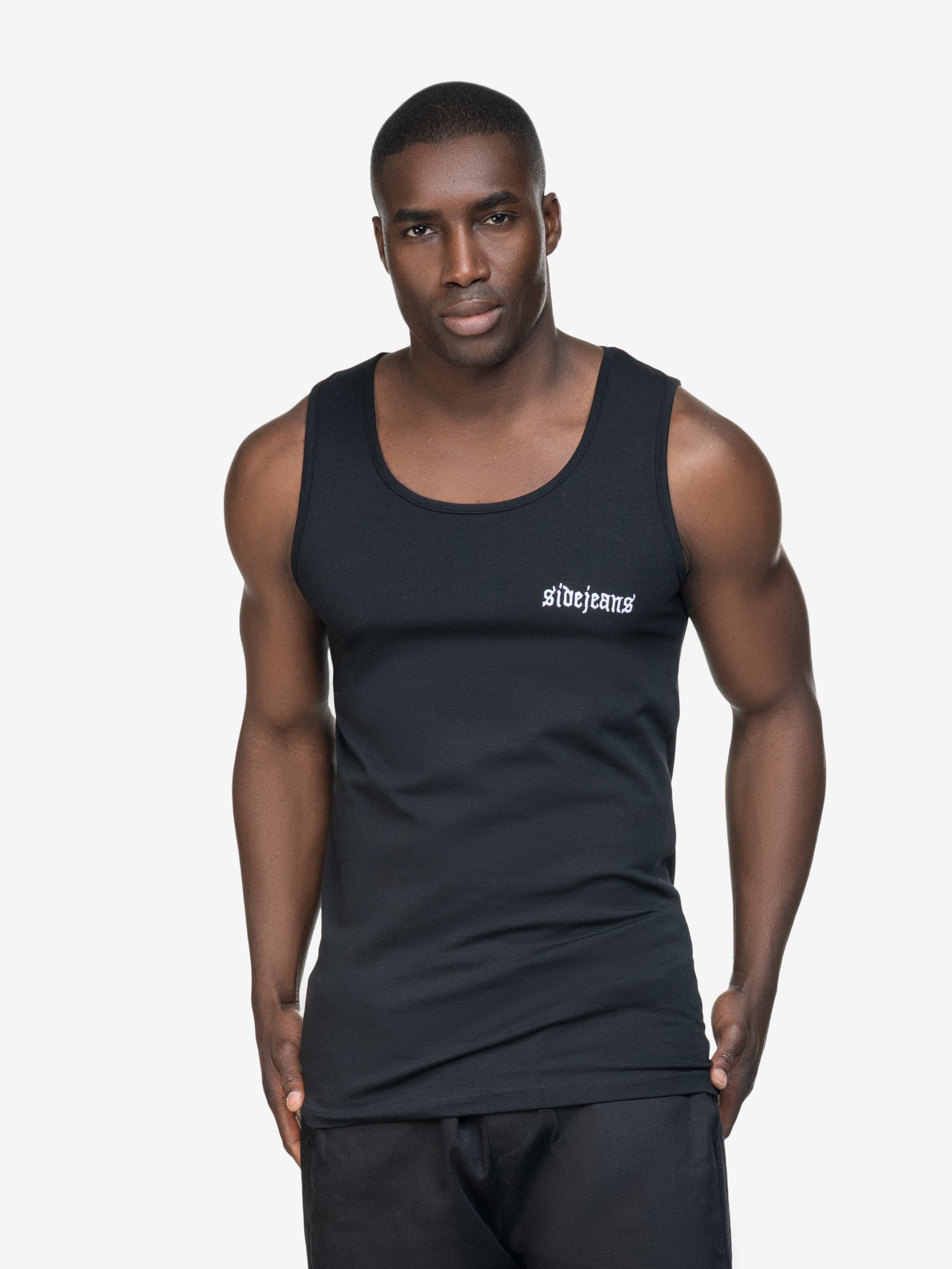 SIDEJEANS TANKTOP BLACK
