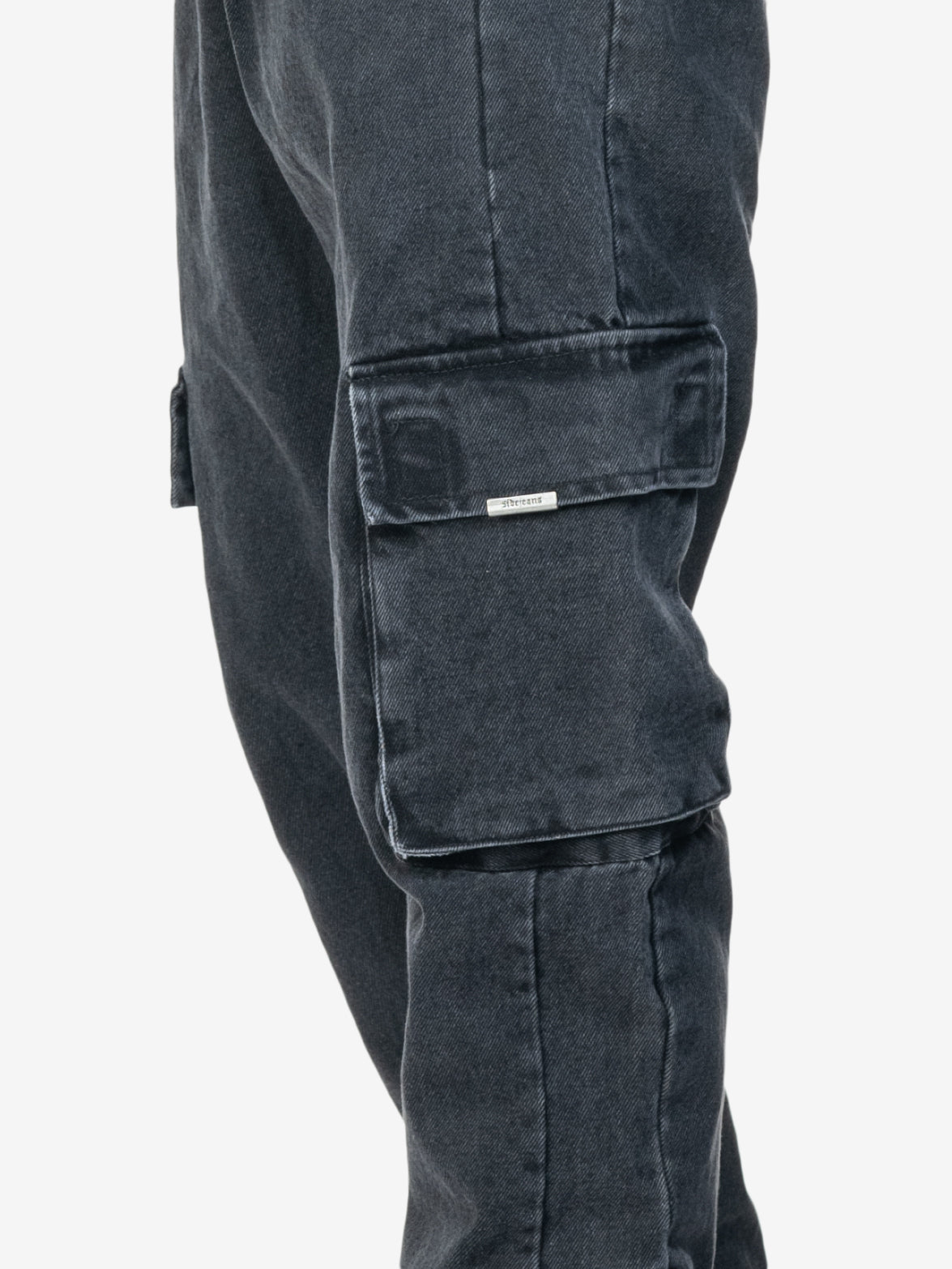 SIDEJEANS CARGO JEANS BLACK