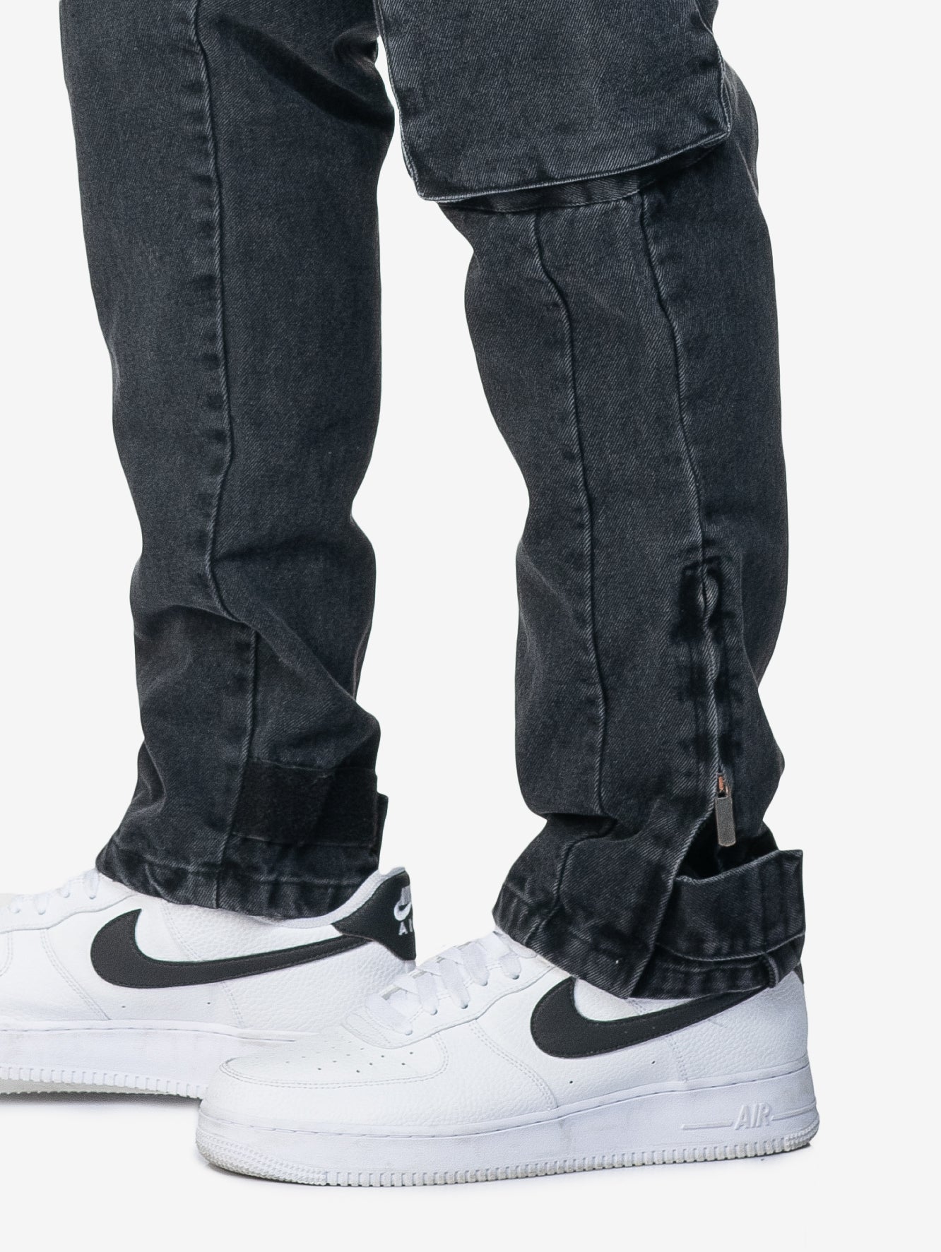 SIDEJEANS CARGO JEANS BLACK