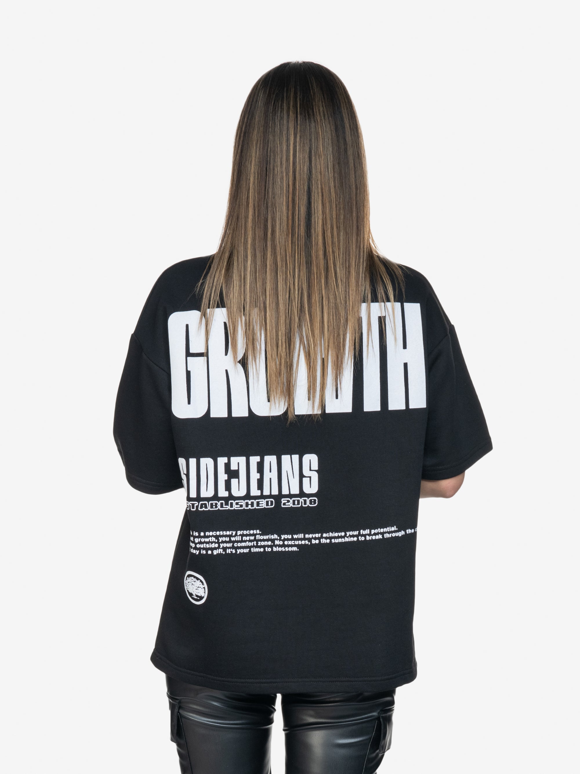 SIDEJEANS TEE BLACK