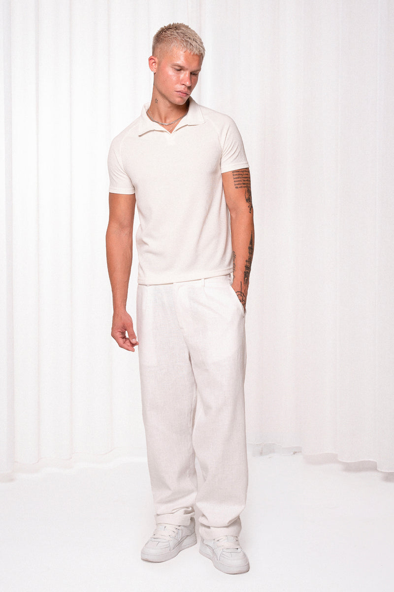 Slim Waffle Polo