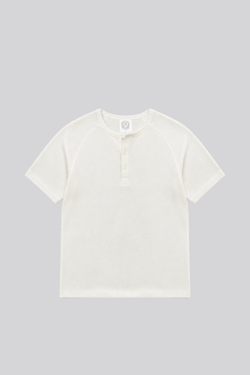 Waffle Slim Henley