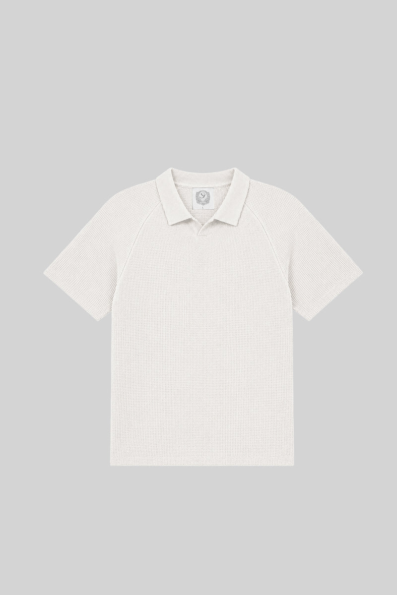 Slim Waffle Polo