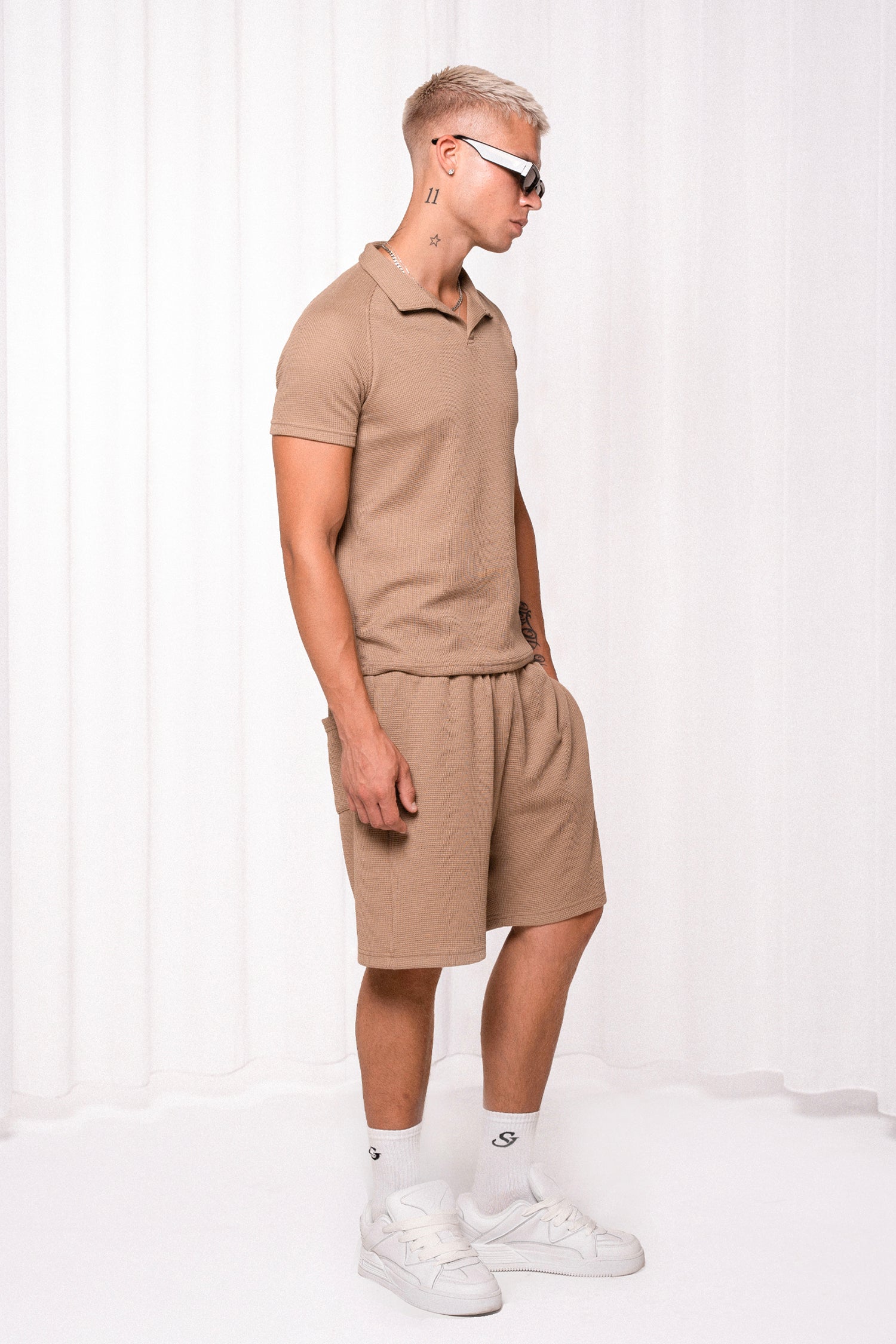 Slim Waffle Polo