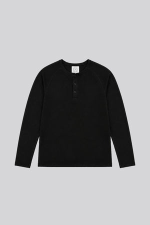 Waffle Slim Henley Longsleeve
