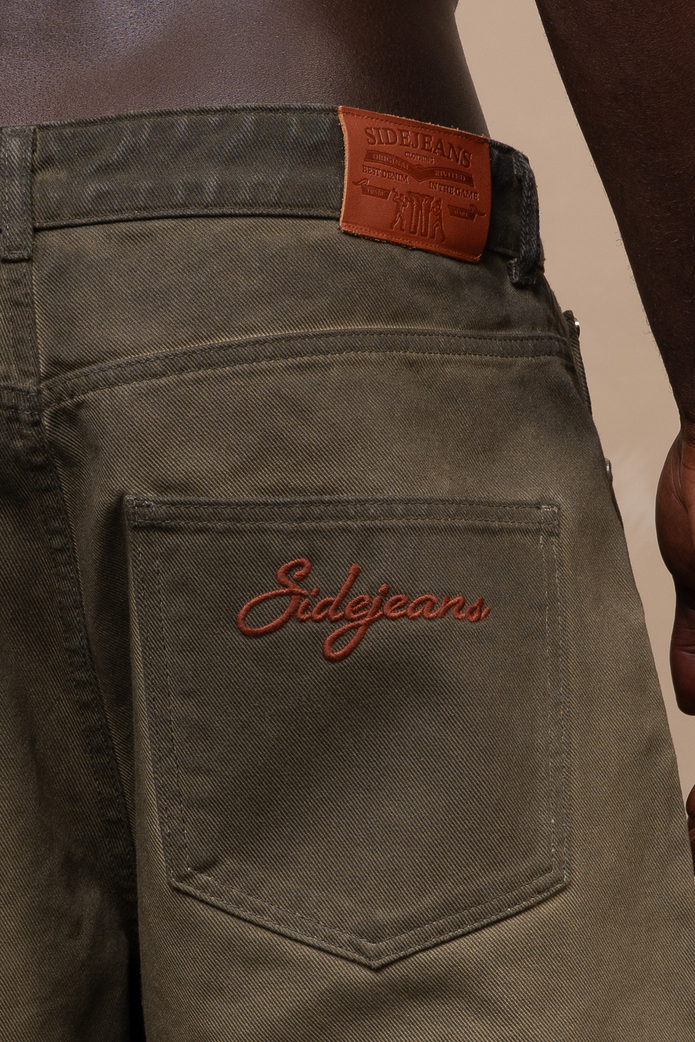 Oil Washed Denim Matcha