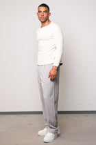 Waffle Slim Henley Longsleeve
