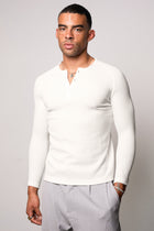 Waffle Slim Henley Longsleeve