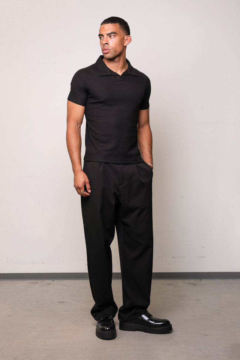 Slim Waffle Polo