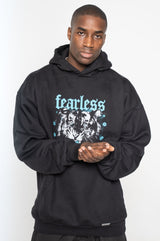 HEAVY "FEARLESS" HOODIE BLACK